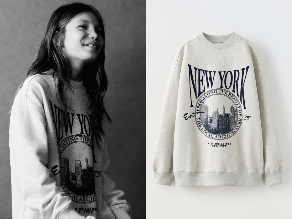 Світшот худі Zara XS S M свитшот худи на флісі Нова колекція