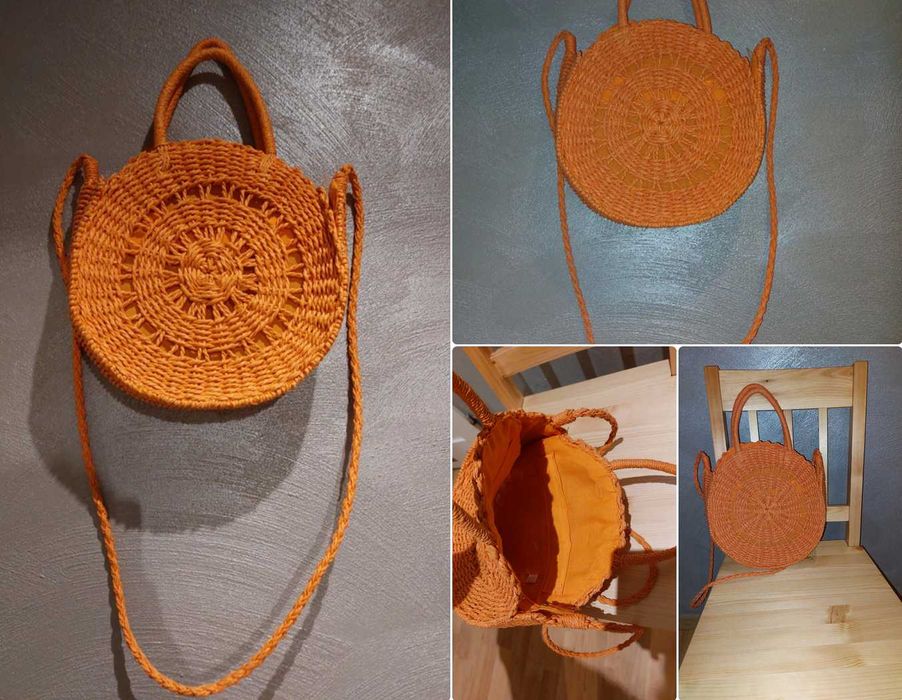 Pleciona torebka w stylu boho