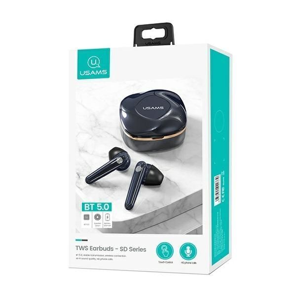 Słuchawki Bluetooth 5.0 TWS SD-Series - Niebieski Gem Blue