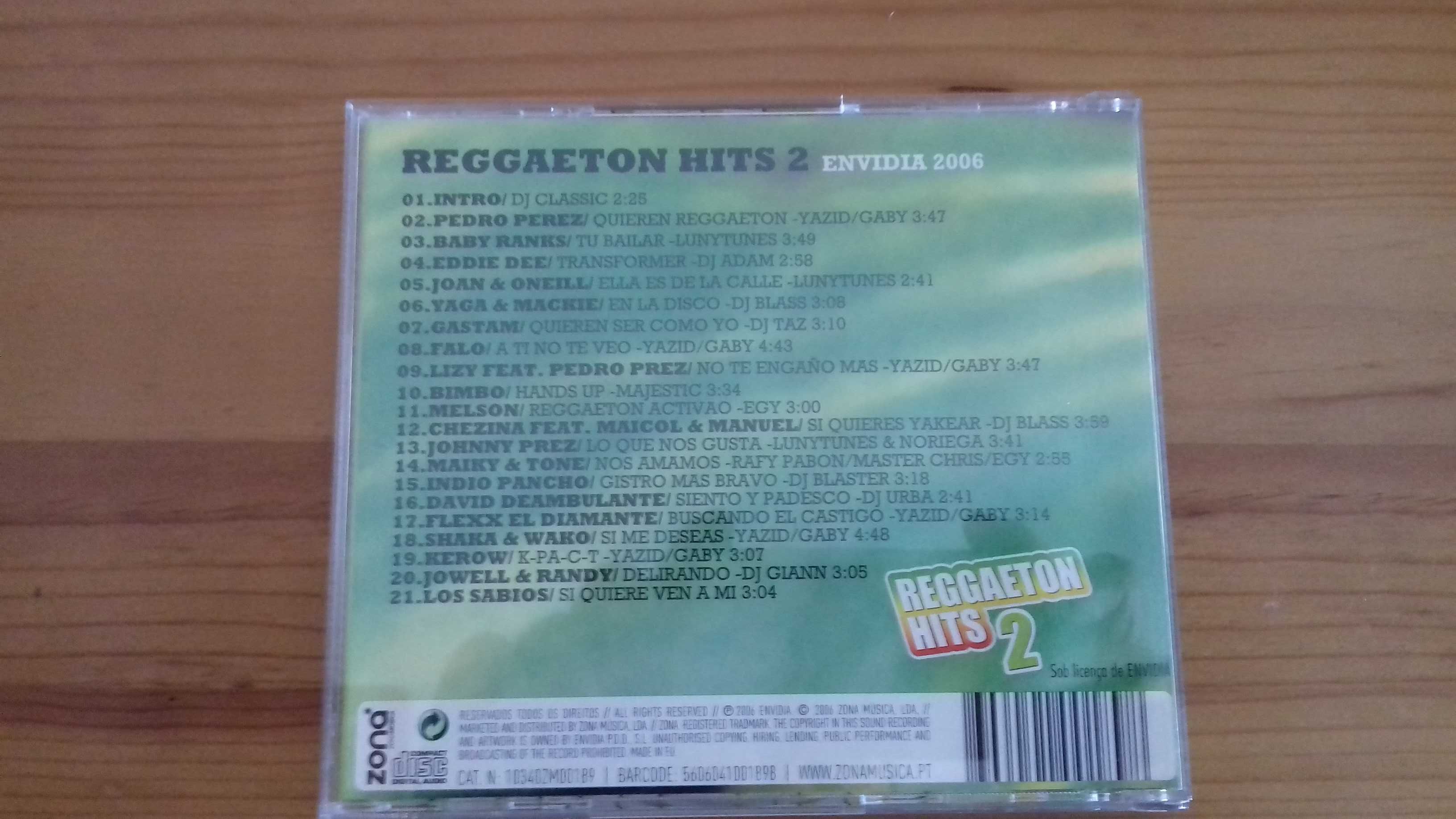 CD - Reggaeton Hits 2 - CD de Reggae