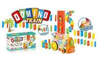 Потяг Доміно Domino mini train,світло,звук,автоматич викладання цеглин