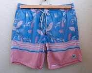 Calçao Fato Banho Surf Azul Coral - Homem