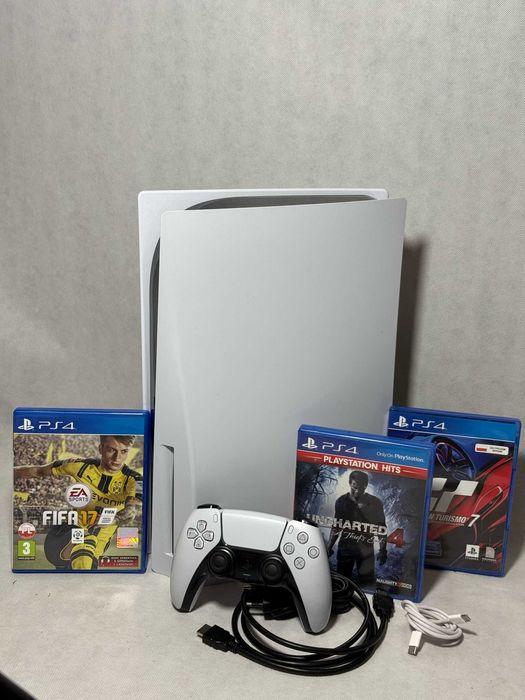 Konsola PlayStation 5  (z napędem) 3 gry + Pad– Gwarancja 3 Miesiące