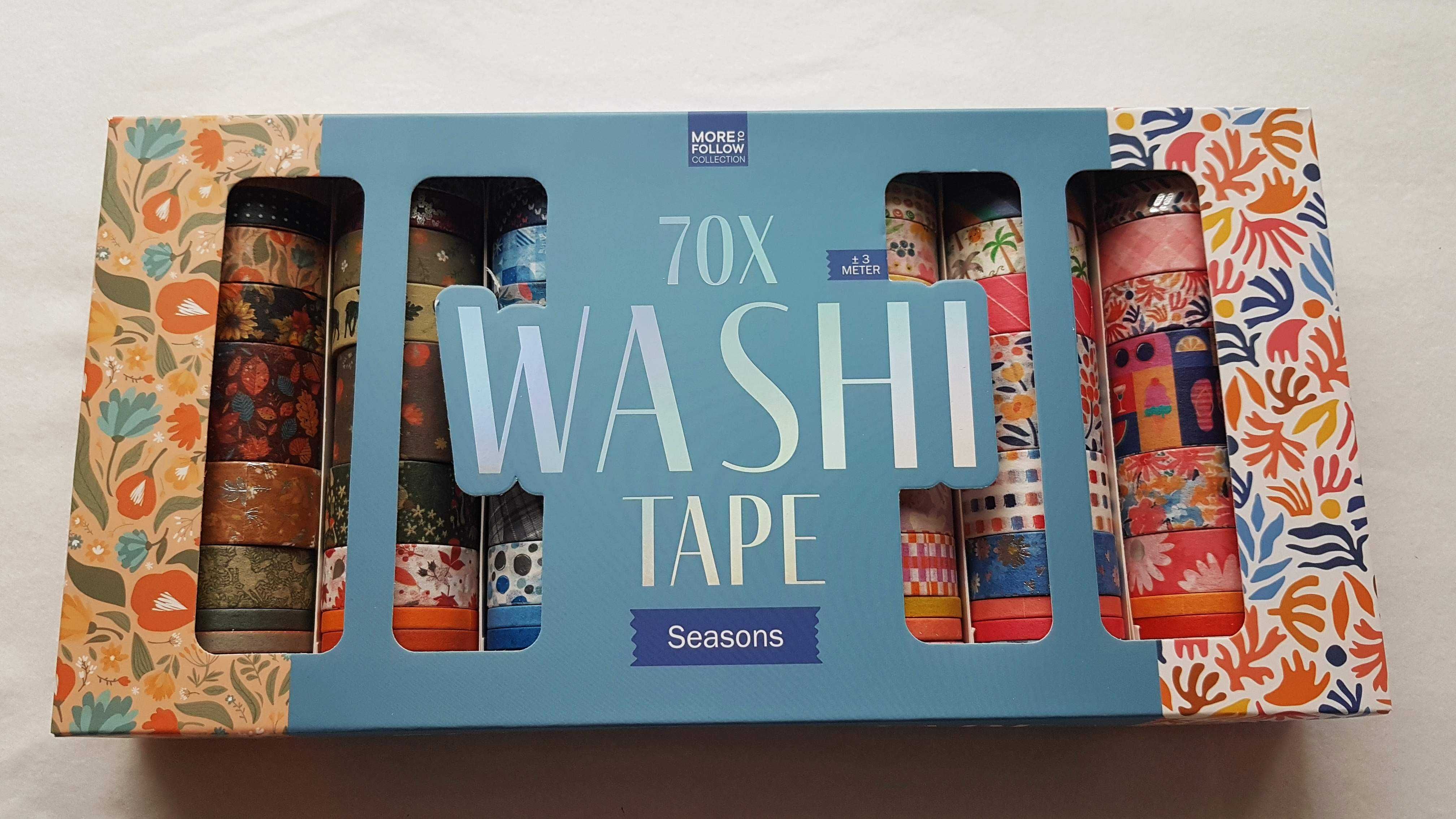 Taśma papierowa Washi Tape 70 szt  - Seasons