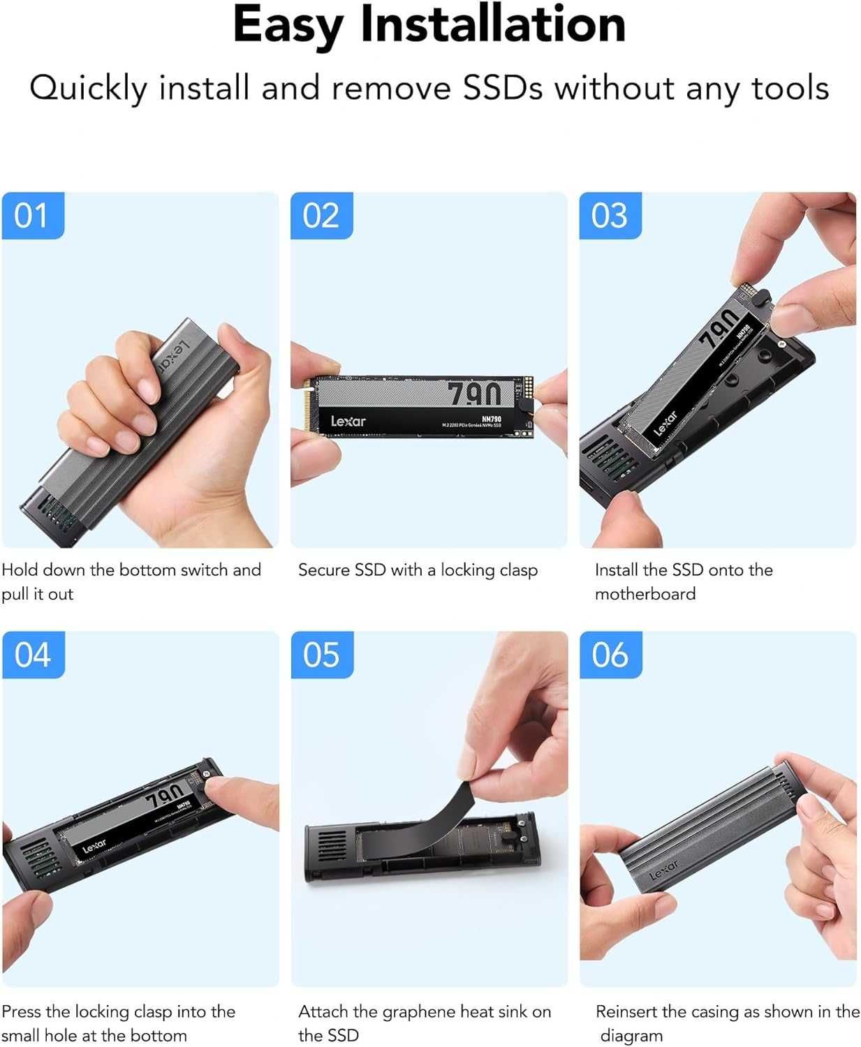 10Gbps Kieszeń SSD Lexar E300 USB 3.2 Gen2