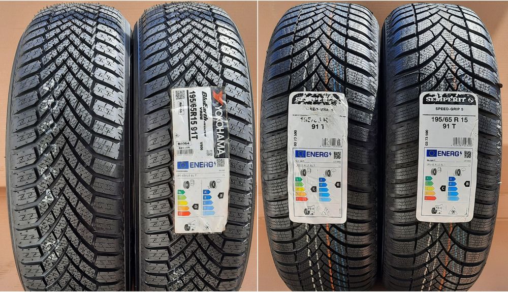 2xYokohama BluEarth*Winter V906+2xSemperit Speed-Grip 5 195/65 R15 91T