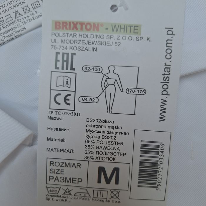 Ubranie robocze piekarnia cukiernia