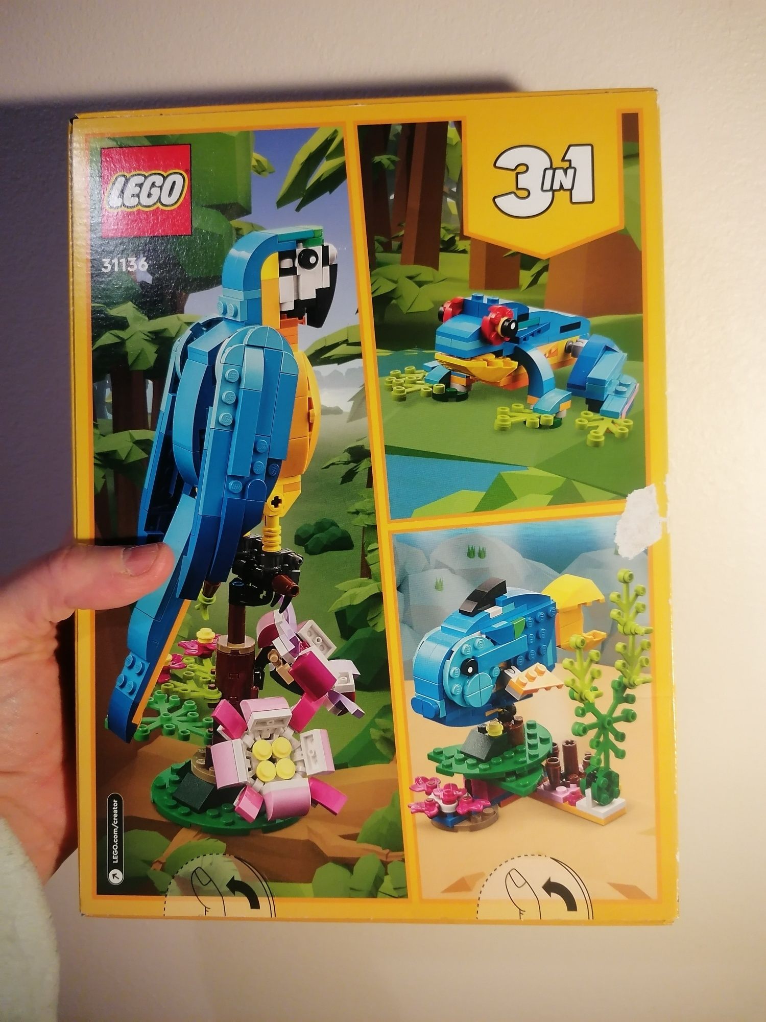 Lego creator 3 in 1 Blue Parrott #31136