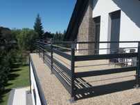 Balustrada balkonowa barierka nowoczesna montaż balkon poręcz taras
