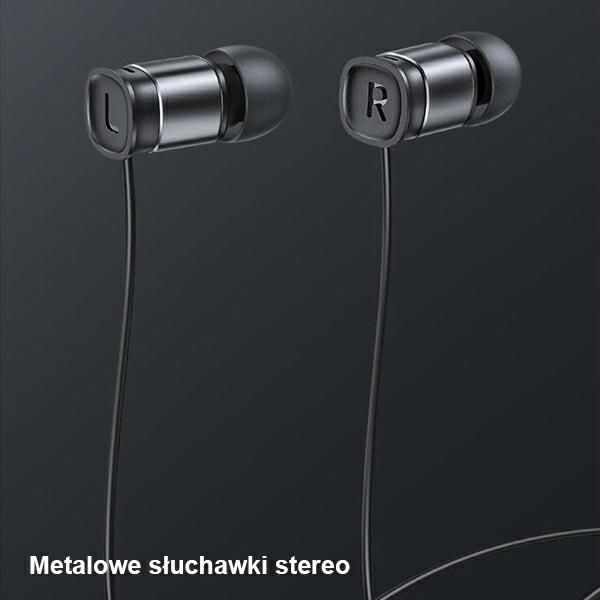 Usams Słuchawki Stereo Ep-46 Usb-C Czarny/Black 1,2M Hsep4603