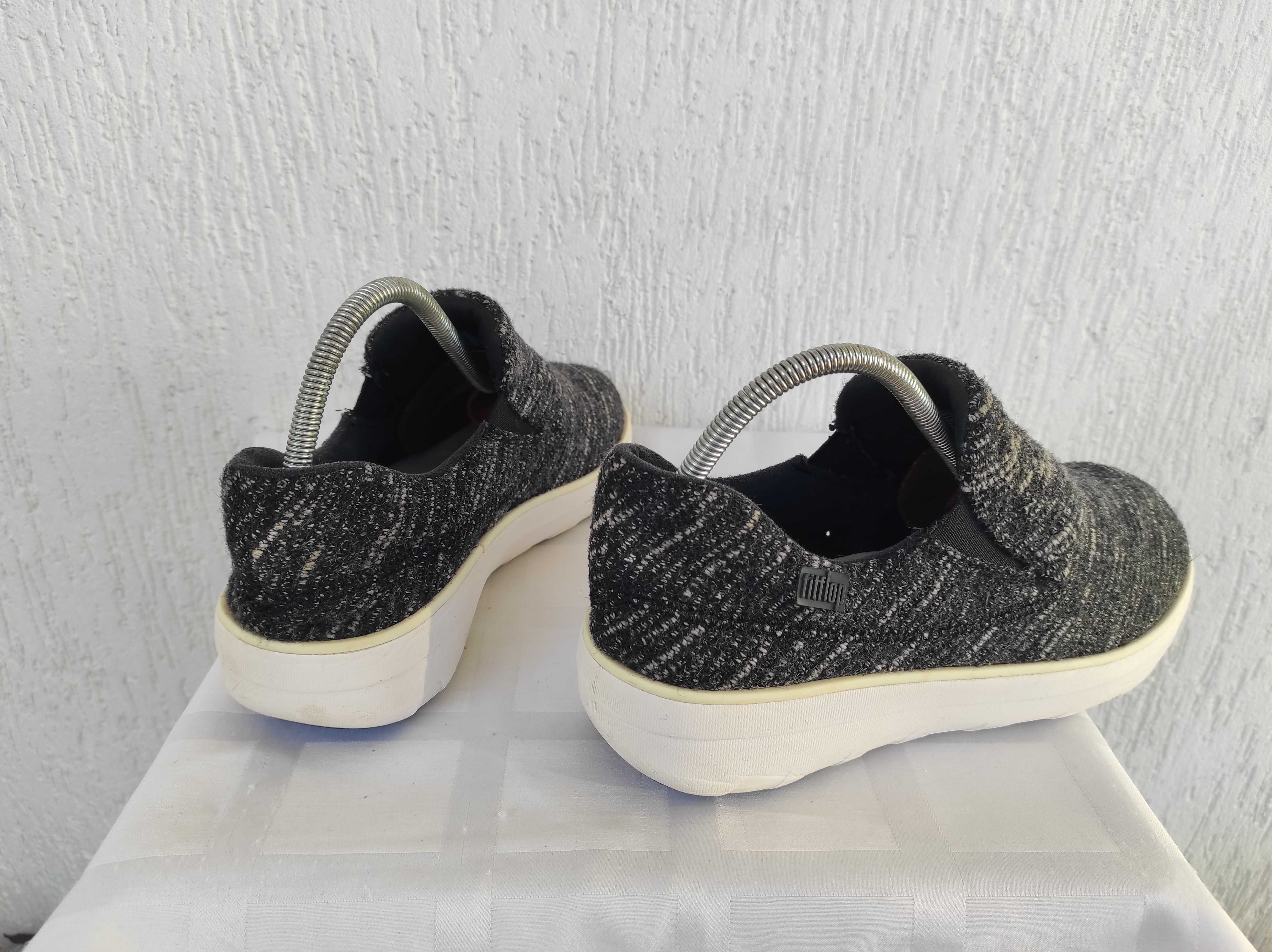 Брендовие текстильние мокасини FitFlop р.38.5.