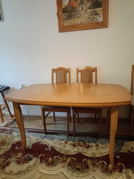 Stòł dzrewniany rozkładany 150x97x75(złożony)