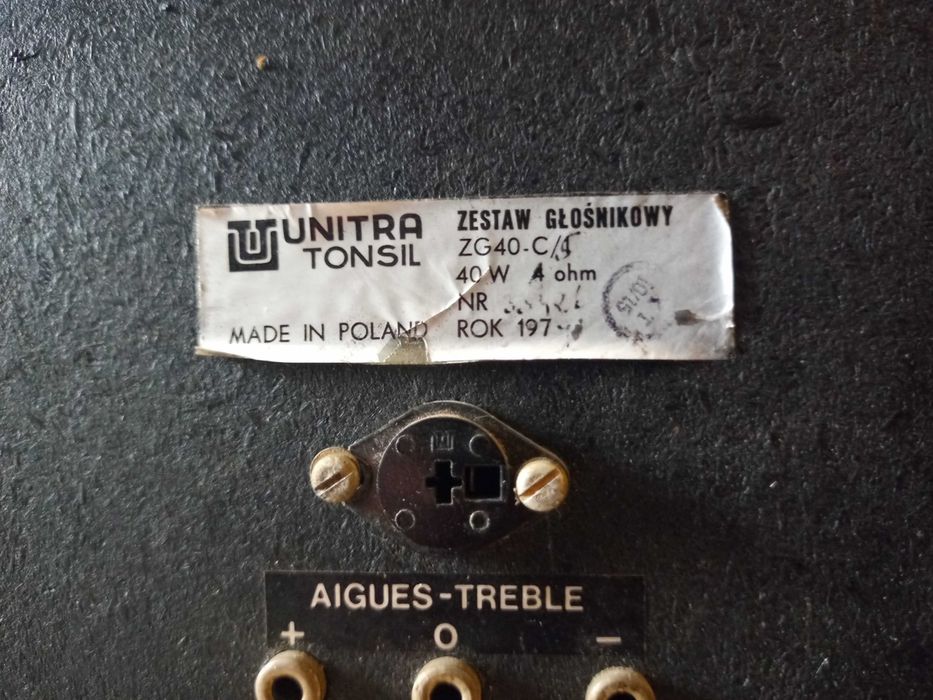 Kolumny Unitra Tonsil ZG 4O C5