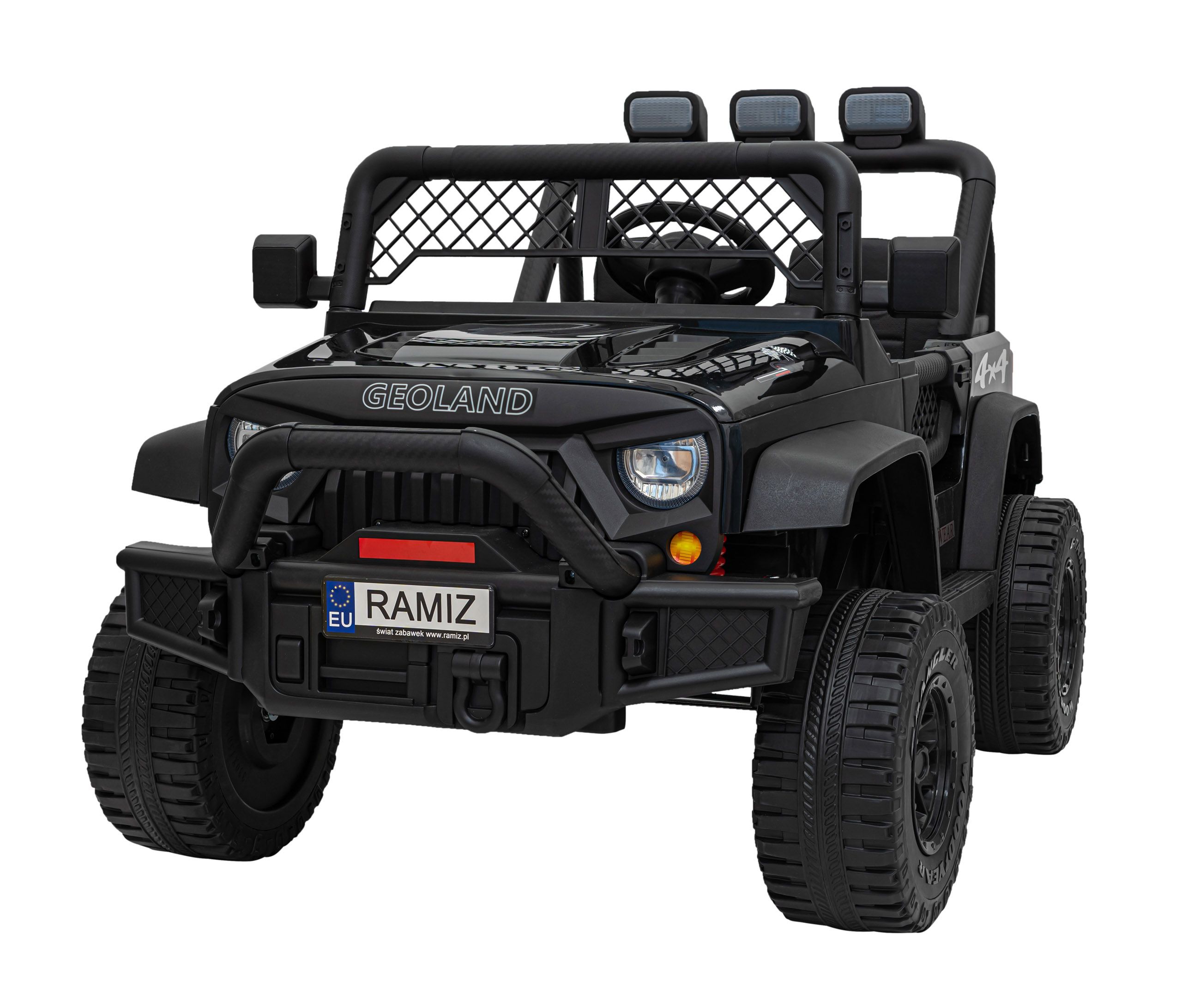 Autko terenowe Geoland Power dla 2 dzieci Czarny