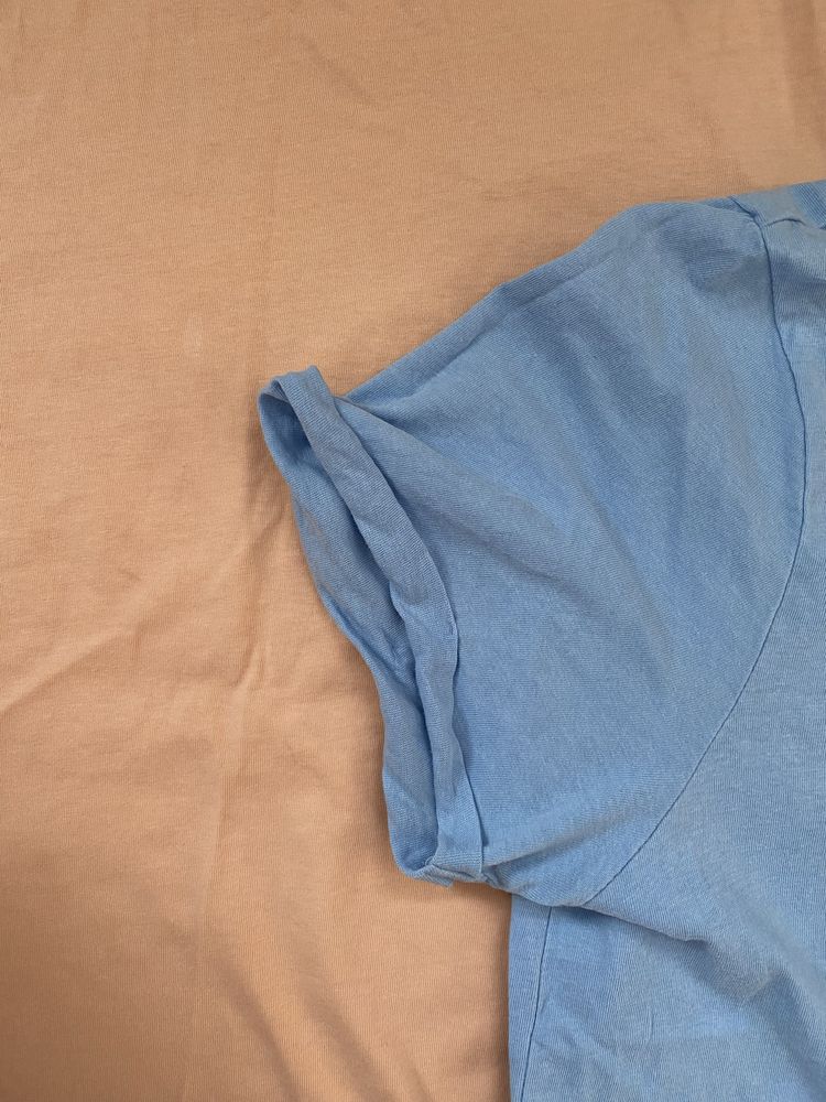 Tshirt pomaranczowy oraz niebieski S