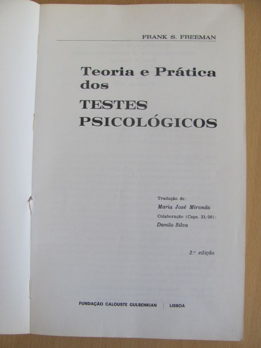 Teoria e Prática dos Testes Psicológicos de Frank S. Freeman