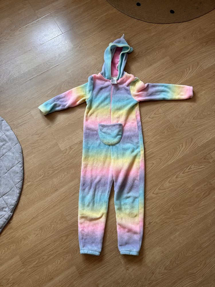 Onesie kombinezon jednorozec H&M 122/128 sliczny