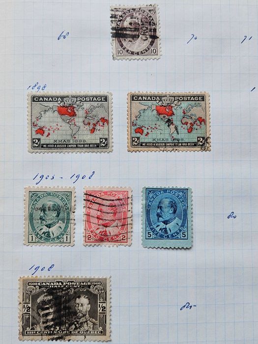 Klaser ze Znaczkami Kanada z lat 1893/2013 Znaczki Pocztowe 1900 EUR