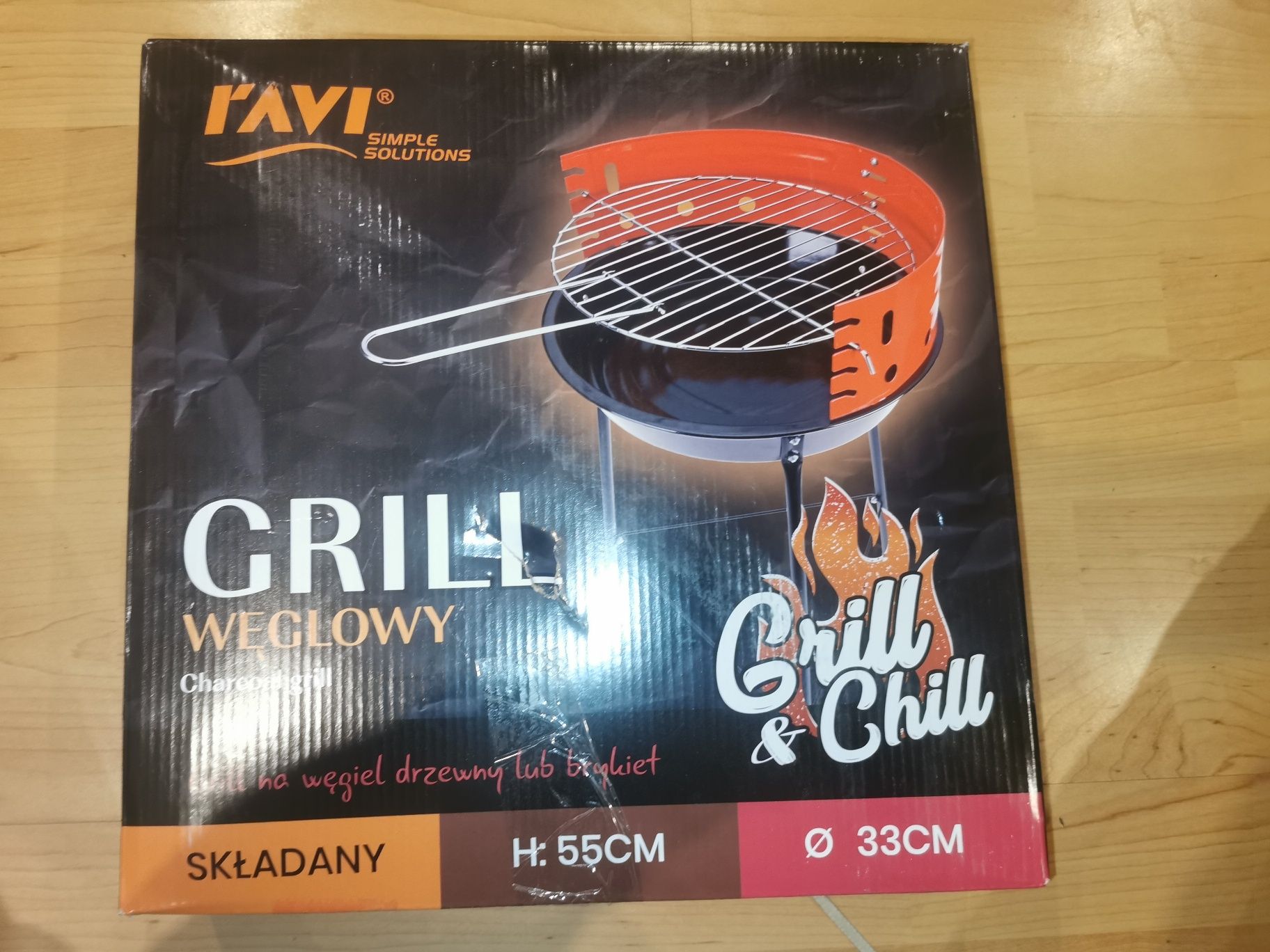Grill węglowy 33cm