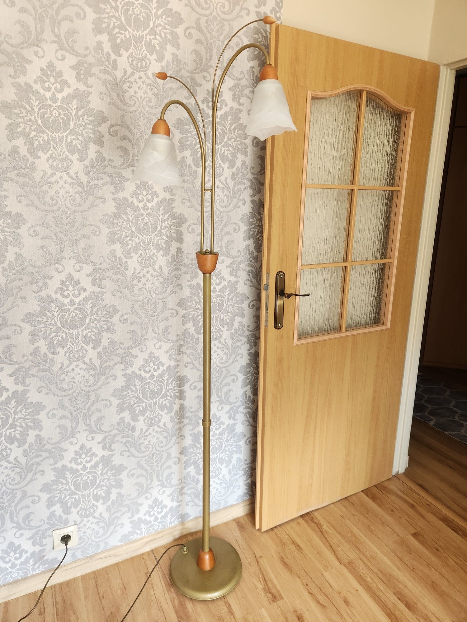 Piękny i klimatyczny zestaw lampa+kinkiet