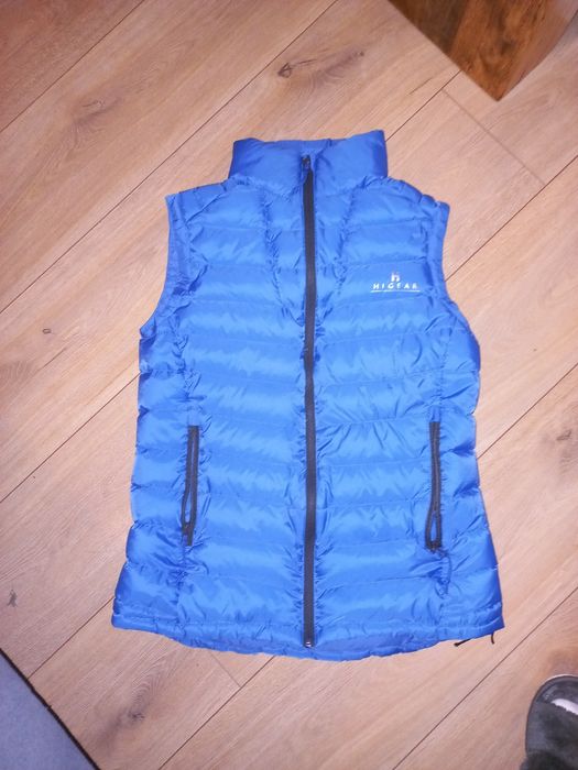 Bezrękawnik firmowy naturalny puch M