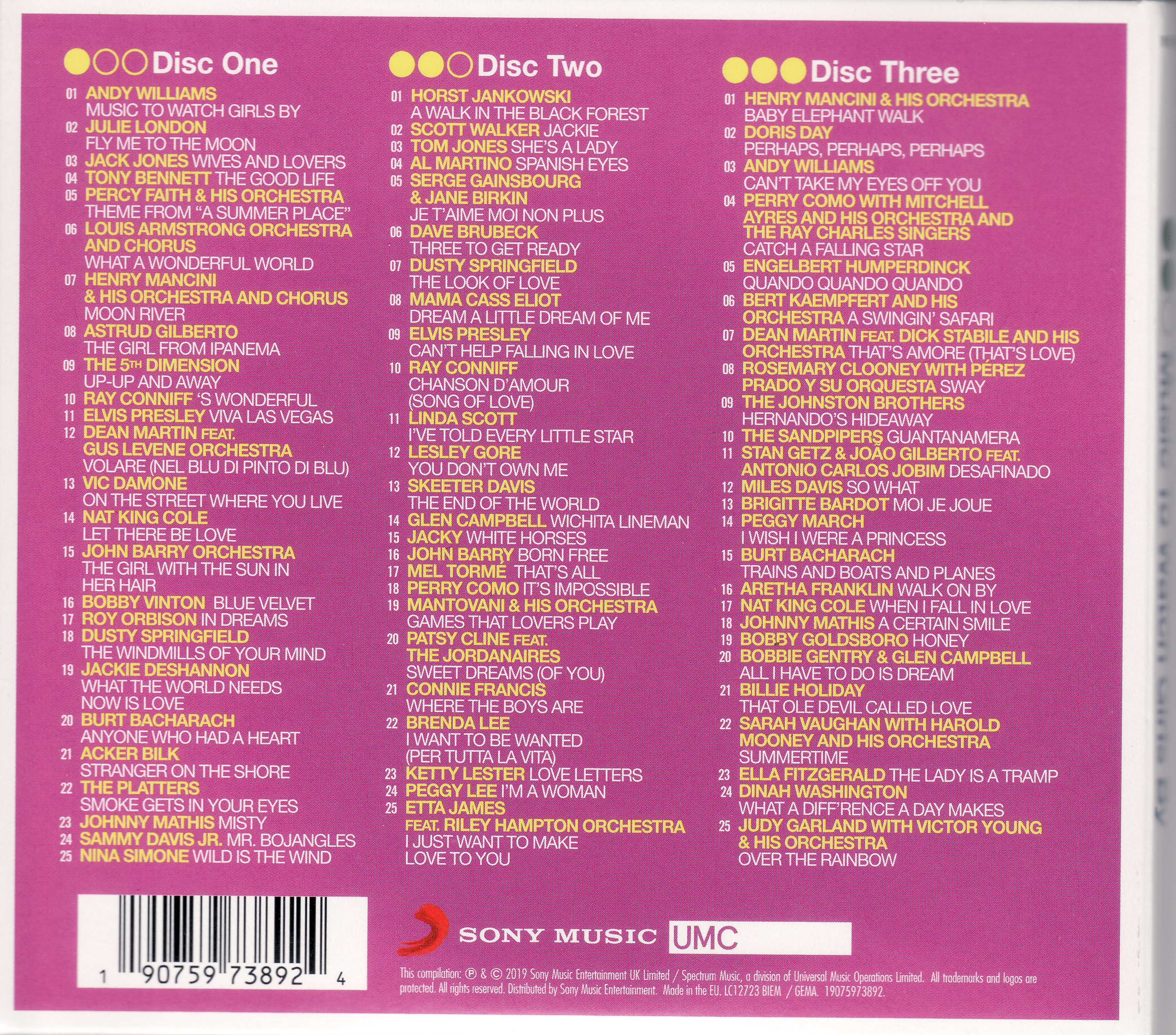 Music To Watch Girls By. 3 x CD (75 Cool Tracks). Фірмові CD фирменные