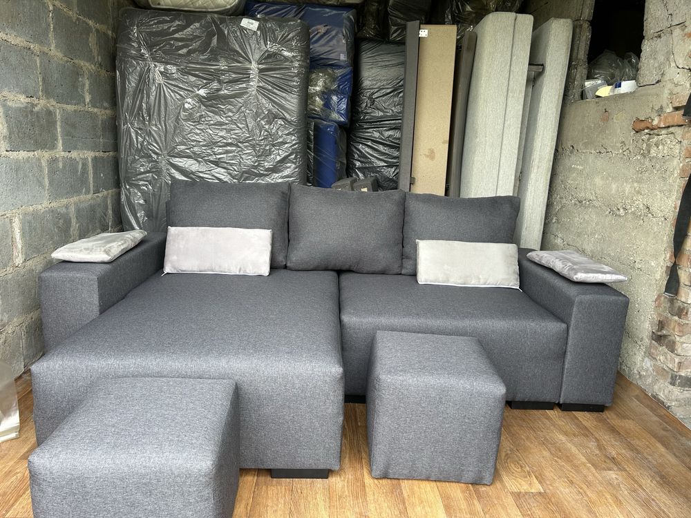 Narożnik 160x254 z pojemnikiem i funkcją spania
