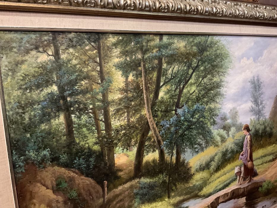 Quadro tela a oleo 125x95 cm