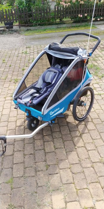 Przyczepka rowerowa Qeridoo Kidgoo 2. Super Stan.
Przyczepka rowerowa