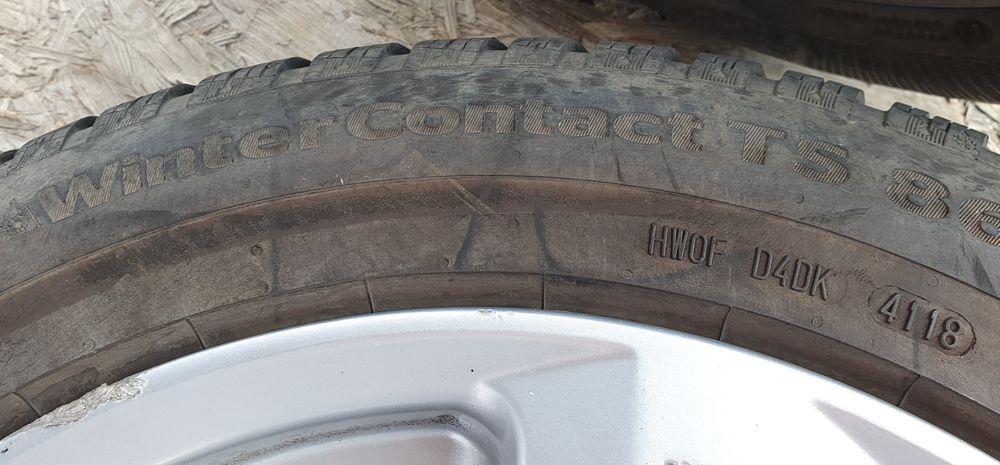 Opony zimowe Continental 205/55 R16 bieżnik 6 mm używane