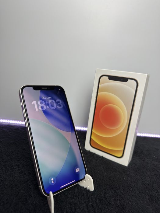 iPhone 12|Biały|100%|Super Stan|Pełen Zestaw