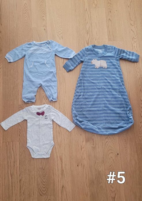 Śpiworek niemowlęcy, piżamka pajacyk chłopięcy 68-74