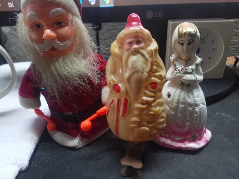 ПРОДАМ-ДЕДА МОРОЗА-1947 года-стекло прищепка-