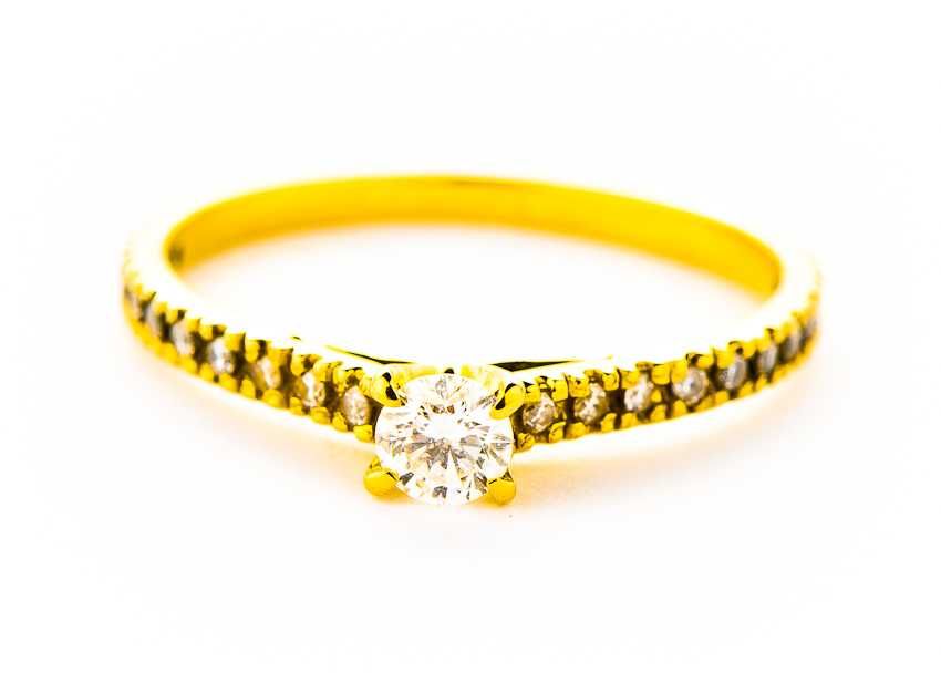 Złoty Pierścionek - 14K - 1,46g - Diamenty - SAVICKI - KRAKÓW