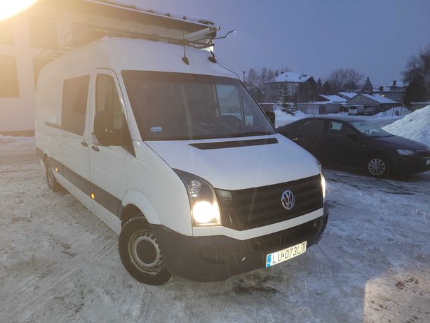 Volkswagen Crafter 7 os. 163KM. Maxi duble Cabin. Klimatyzacja 2016r