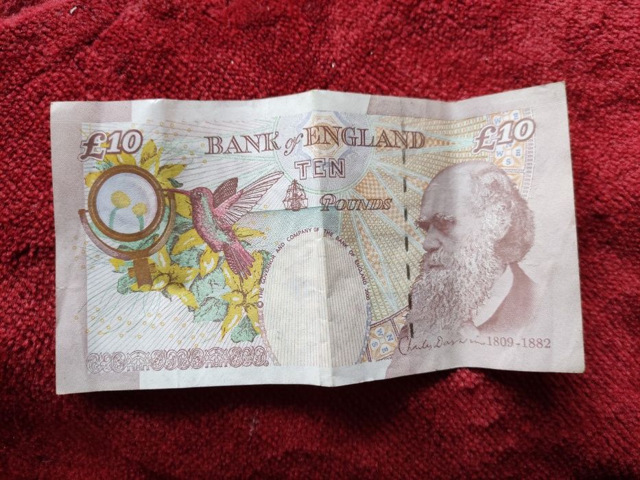 Nota Ten Pounds Bank of England
