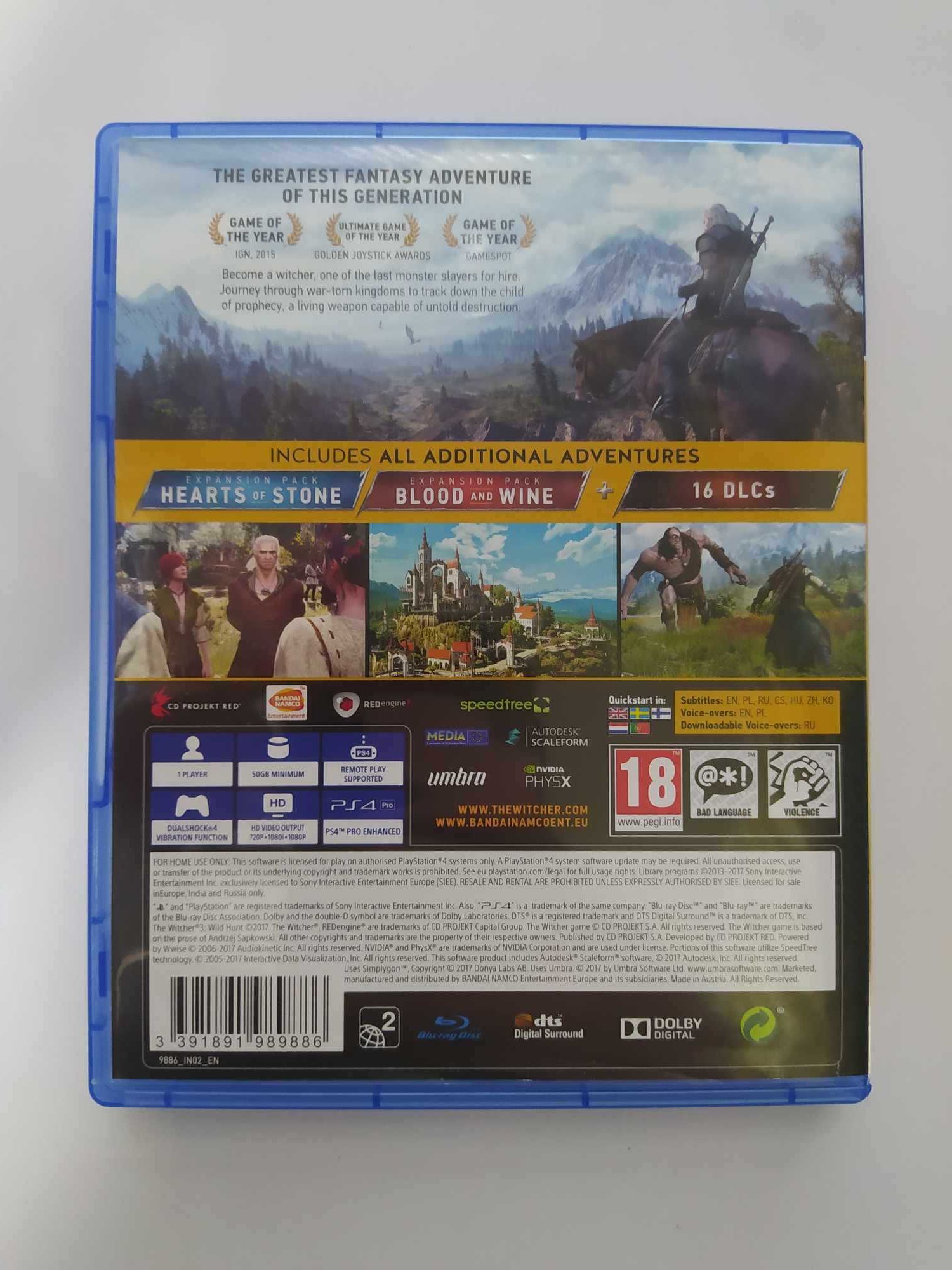 Wiedźmin 3: Dziki Gon - Edycja Gry Roku (GOTY) PS4