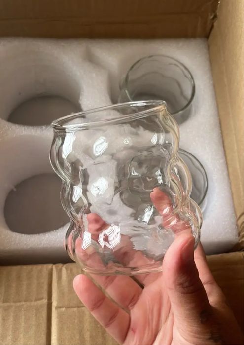 Zestaw 5 bąbelkowych szklanek