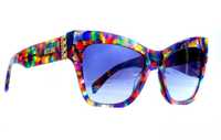 Okulary damskie MOSCHINO MOS011/S F749O kocie oczy Rich Classy Look