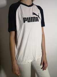 T-Shirt Puma Biało Czarny Rozmiar S