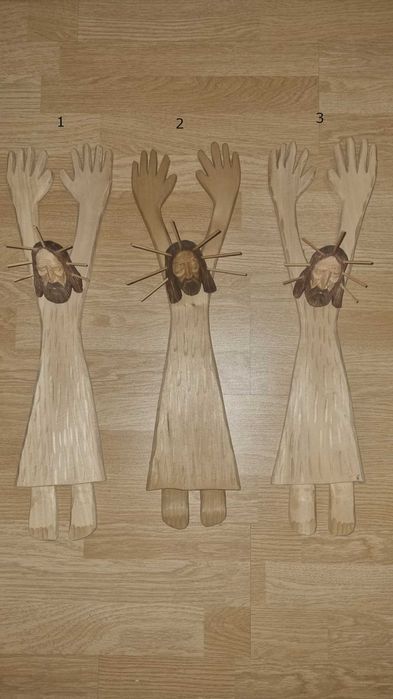 Zbawiciel | Rzeźba drewniana ludowa wisząca | Beskid Żywiecki