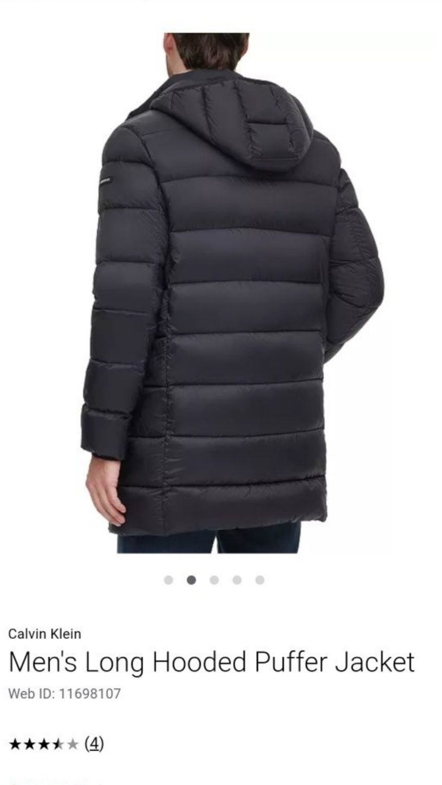 Calvin Klein Men's Long Puffer Jacket