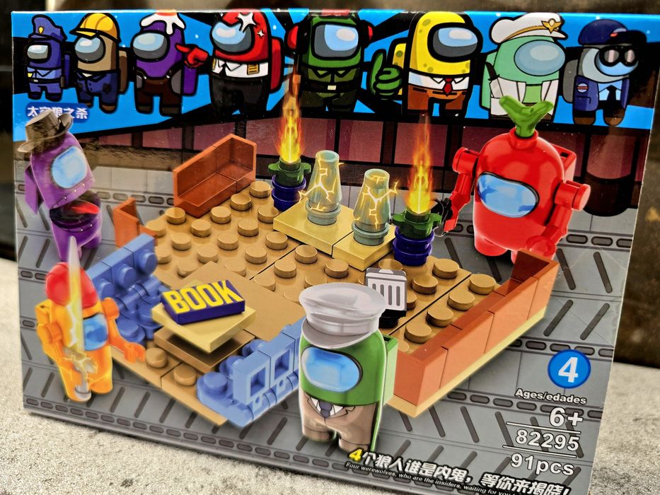 Kreatywne klocki plastikowe Among Us z figurkami zabwki nowe