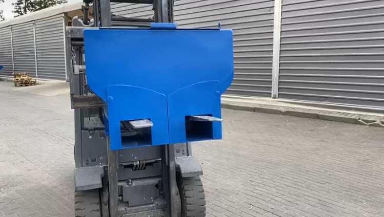 Pojemnik z rozsuwanym dnem, nowy, do widlaków z automatem