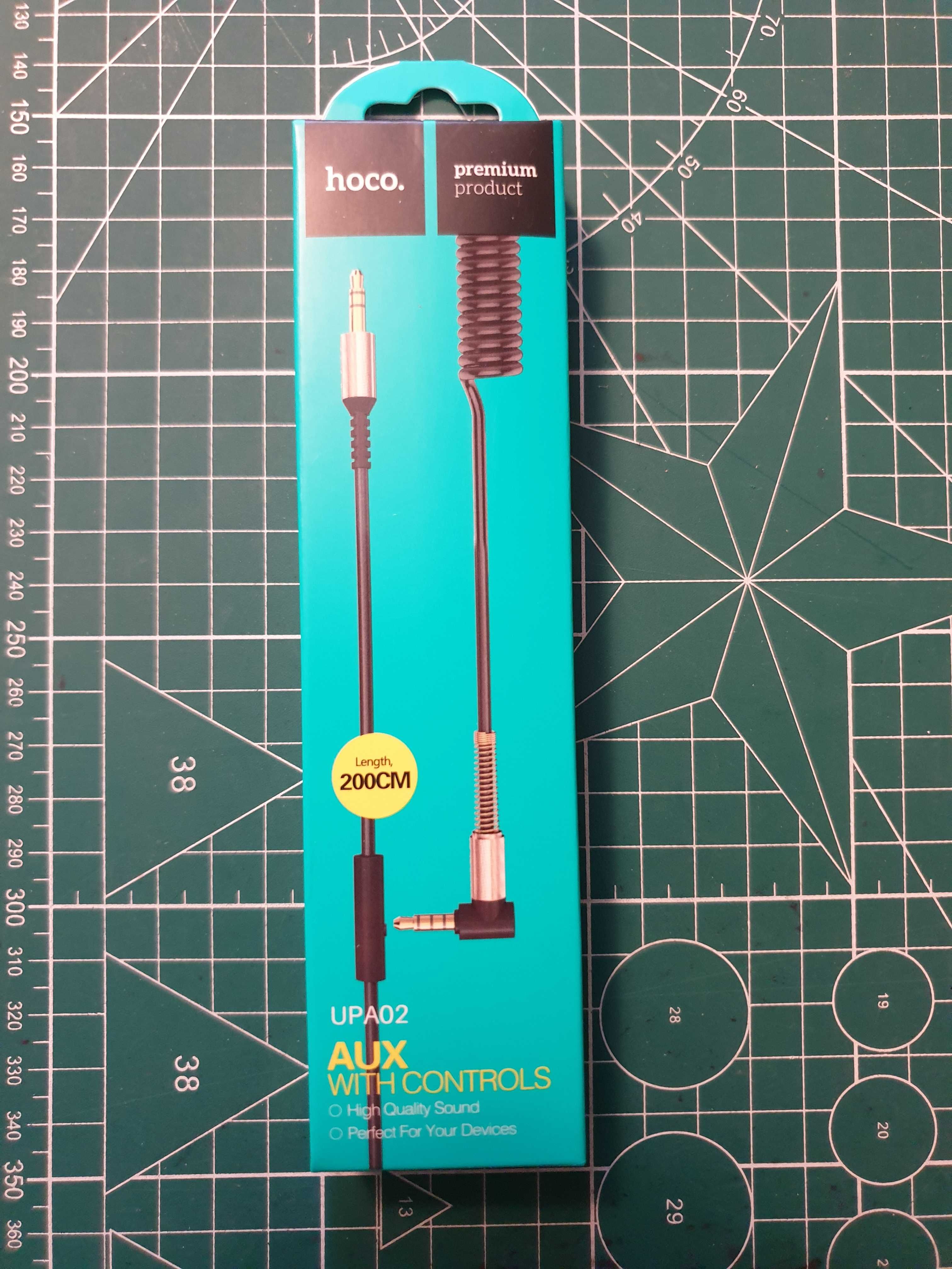 Kabel AUX JACK STEREO 3.5mm SPIRALA do słuchawek