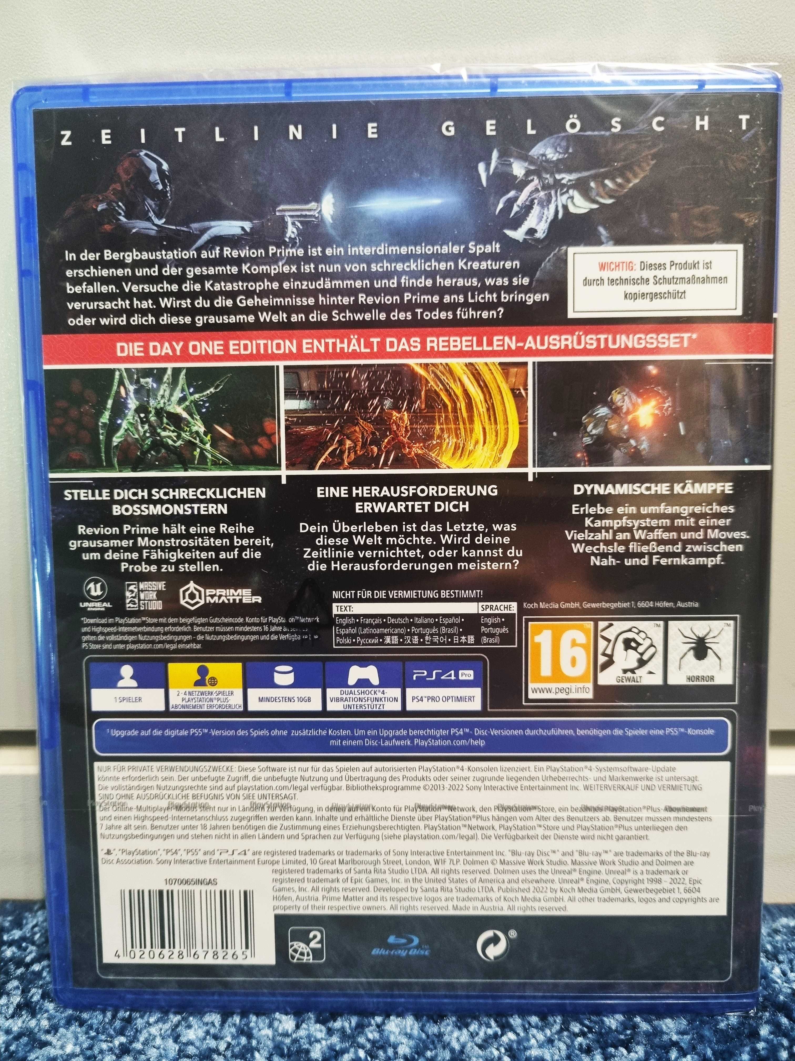 DOLMEN Day One Edition- PS4 / PS5 Nowa w folii