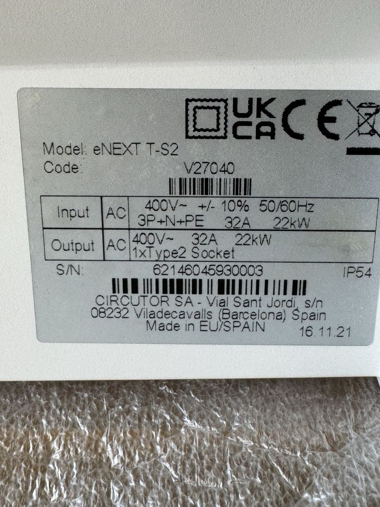 Wallbox circutor e-next