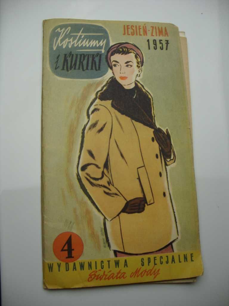 wydawnictwa specjalne świata mody kostiumy i kurtki 1957