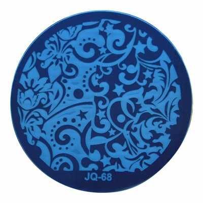 blaszka JQ68 płytka do wzorków do paznokci stempel