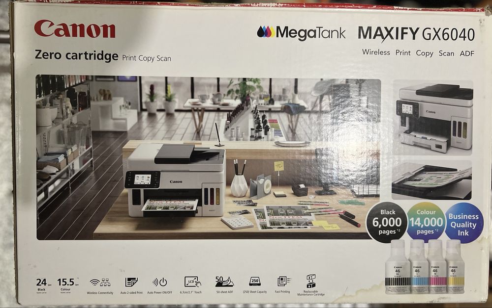 Багатофункціональний принтер сканер canon maxyfy GX 6040 kndp07400